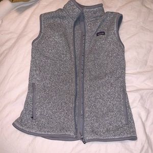 Patagonia fleece vest in grey